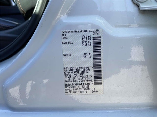 2022 Nissan Altima 2.5 SR