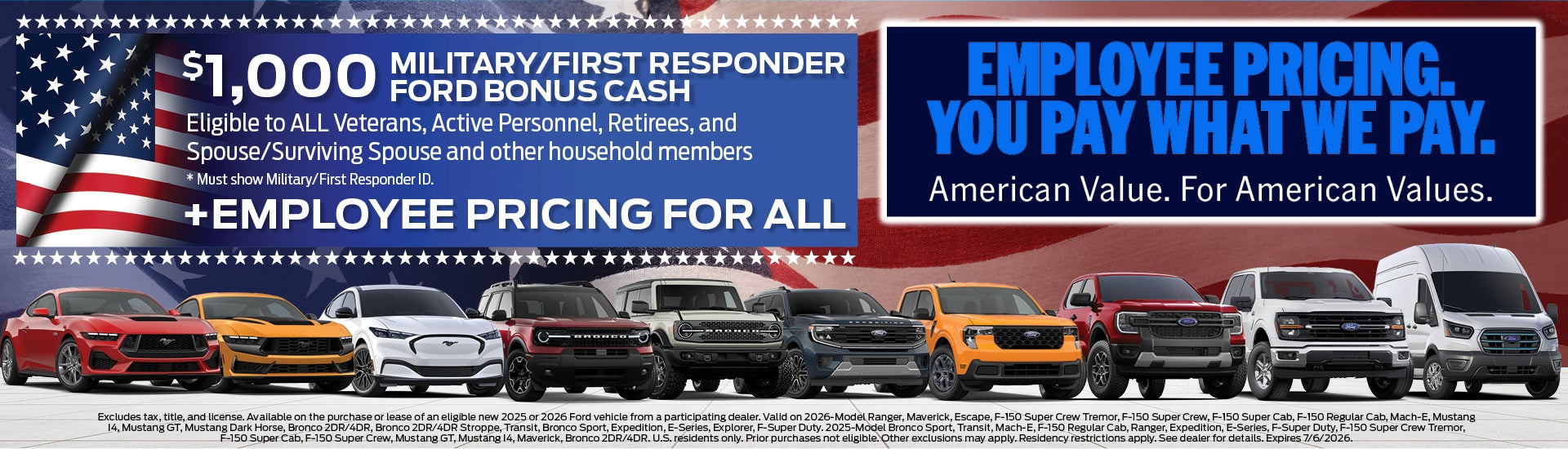 Military/First Responder Offer | Asheville Ford