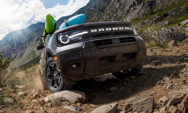 2026 Ford Bronco Sport offroading on muddy trail