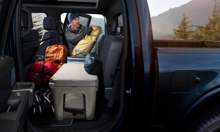 2026 Ford F-150 cargo space in back seats