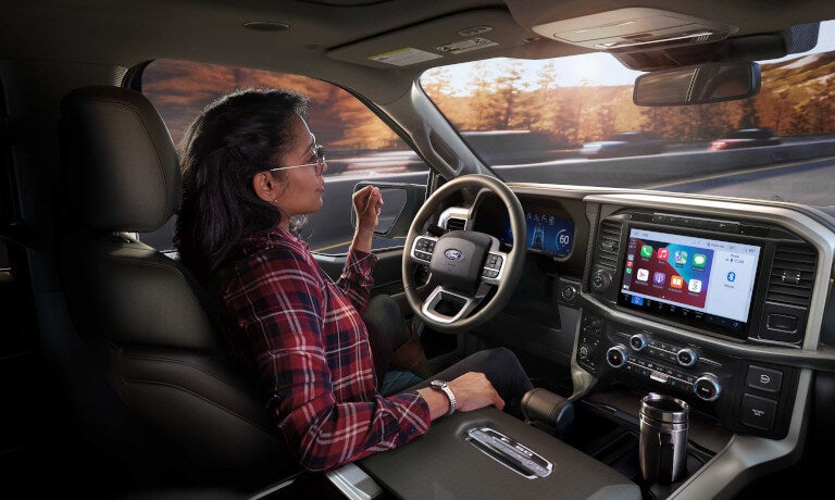 2026 Ford F-150 interior front seats with driver