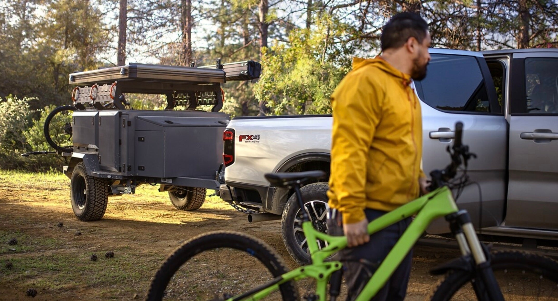 A man next to his 2023 Ford Ranger