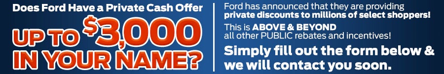 Private Cash Offer | Asheville Ford in Asheville NC